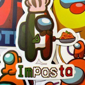 🌸10/$10 AMONG US STICKERS WATERPROOF